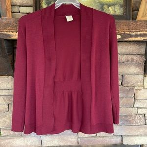 Burgundy cardigan